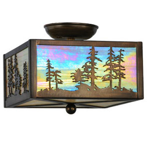 Rustic Lodge 2 - Light Flush Mount