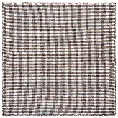 Natura Hand Woven Wool/Cotton Solid Color Rug in Charcoal/Ivory