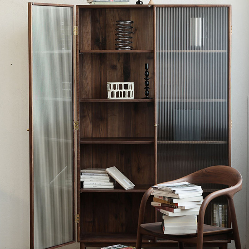 Bibliothèque de style européen, (5 Shelves) 78.74"H x 47.24"W x 14.96"D