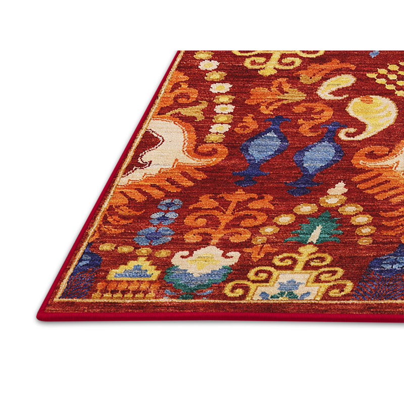 Tapis oriental orange, Rectangle 2 pi x 3 pi