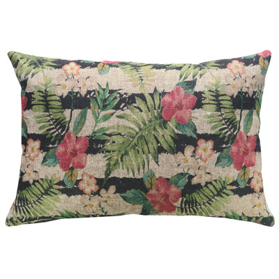 Striped Linen Reversible Throw Pillow