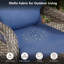 Ensemble de conversation pour patio en osier 6 pièces avec 4 chaises pivotantes et tables d'appoint-115887591-115887588