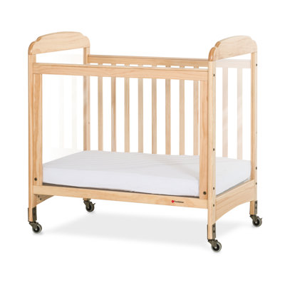 Serenity Compact Fixed-Side Clearview Crib, 3 Panel