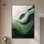 «Green Echoes I», art abstrait vert-386245755-386245751
