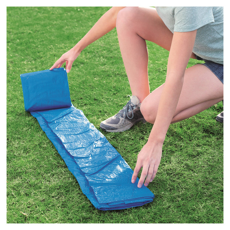 Bestway Protective Mat in Blue, 132" H x 132" W x 0.5" D