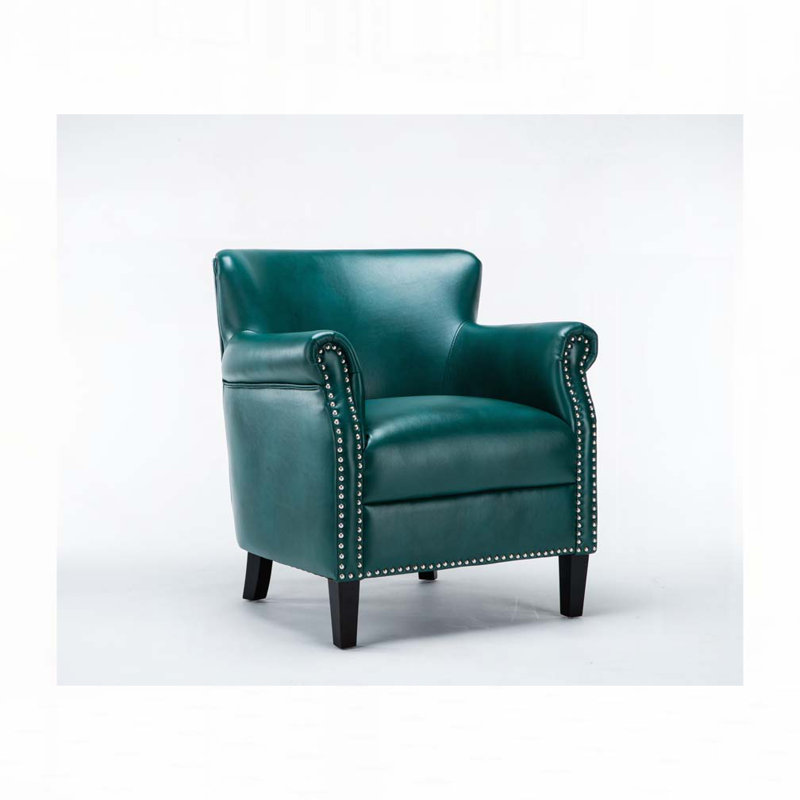 Fauteuil en similicuir, Sarcelle