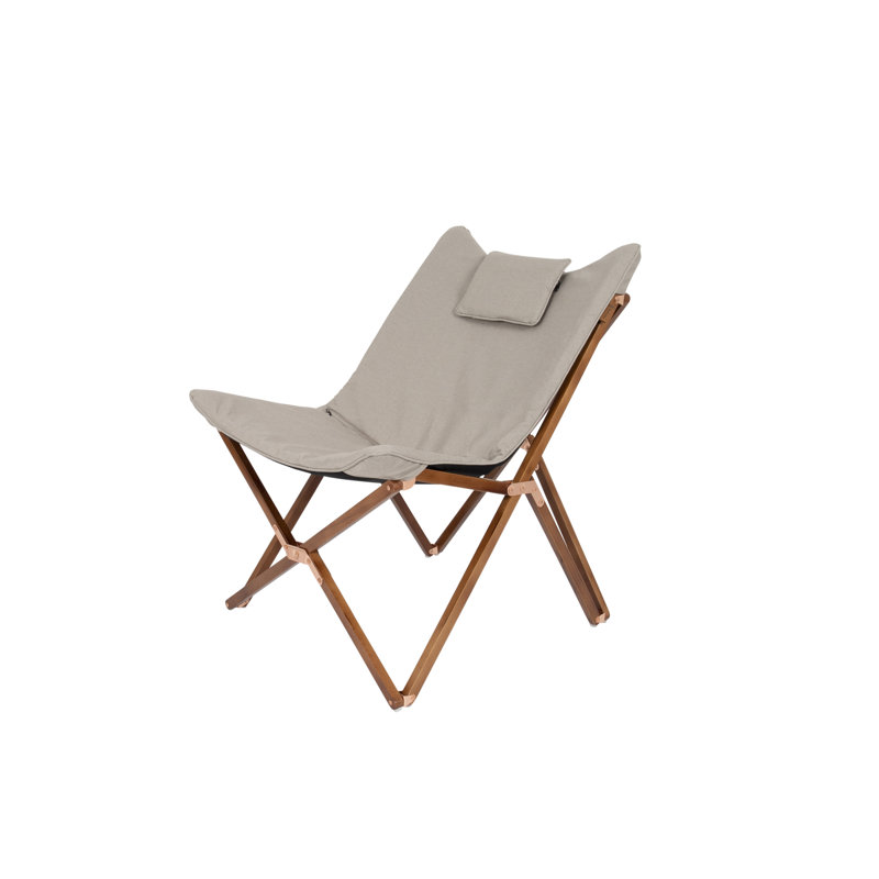 Auciello Folding Camping Chair with Cushion