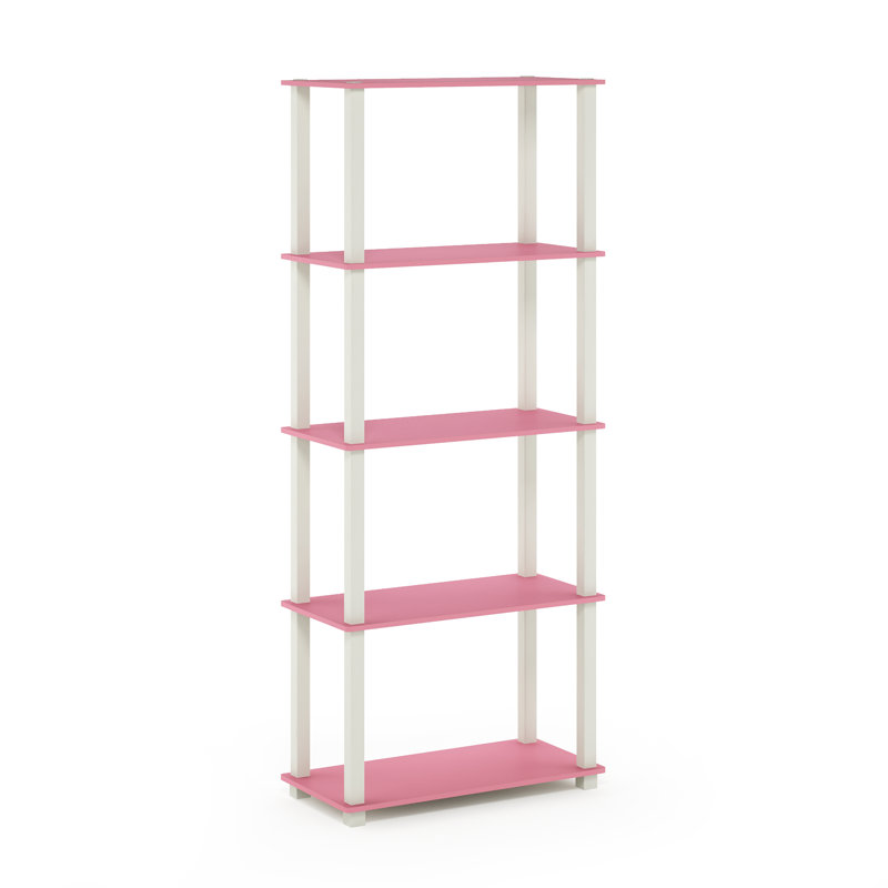 Étagère H 57,4 po x l 23,6 po x P 11,6 po Rivington, Rose/Blanc
