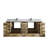 Malibu 84'' Double Bathroom Vanity with Top-76007450