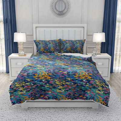 Bedding Sets Box Stitch Floral Duvet Cover & Insert