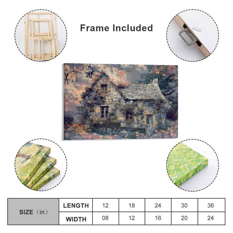 Art mural encadré 20 "x 30" avec cadre en bois, prêt à être accroché, 20×30inch