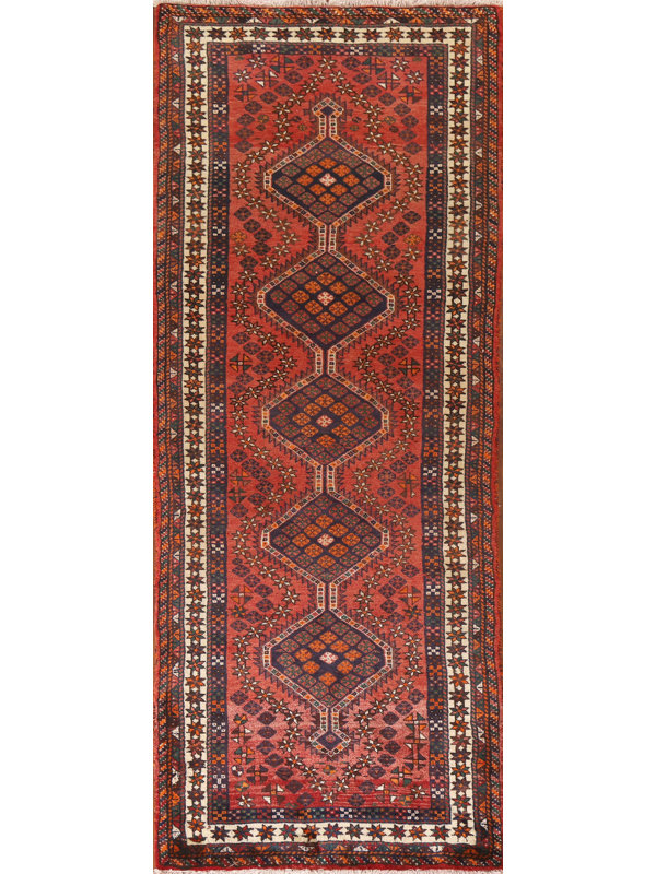 Handmade Wool Traditional Runner Rug 3x10