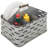 4-Slot Galvanized Metal Flatware Caddy