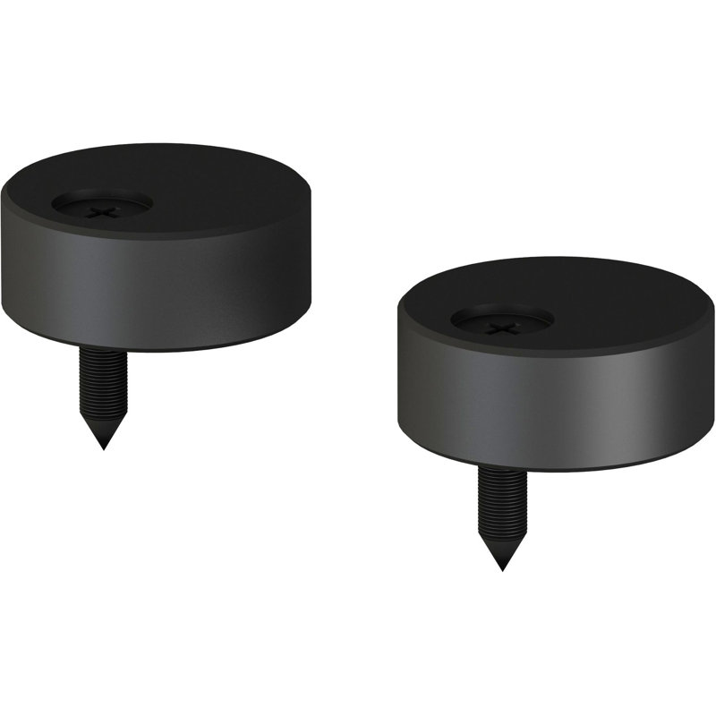 Disques anti-saut pour portes coulissantes, par quincaillerie Stone Harbor, Noir