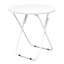 Ensemble de 2 tables de bout blanches pliantes rondes blanches, table d'appoint pliable, table d'appoint portable compacte peu encombrante, petite table pliante (aucun ensemble requis)-1497748297-1498654560