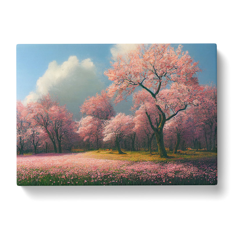 A Vivid Spring Forest - Wrapped Canvas, 40cm H x 60cm W x 3cm D
