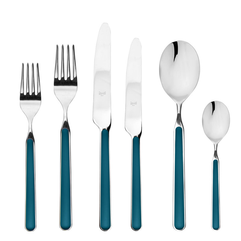 Ensemble de couverts Fantasia - 36 pièces - Bleu, Bleu