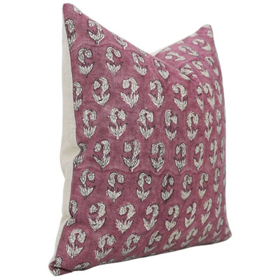 Housse de coussin en coton Floral