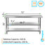 Table de travail en acier inoxydable avec deux tablettes-60901500