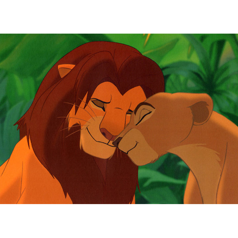Simba et Nala, H 17 po x l 24 po