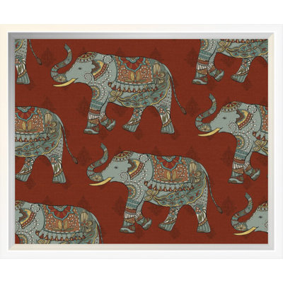 " Elephant Caravan Pattern M " by Daphne Brissonnet