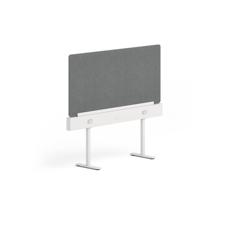 Boom Power Rail Privacy Panel, 60", Dark Grey
