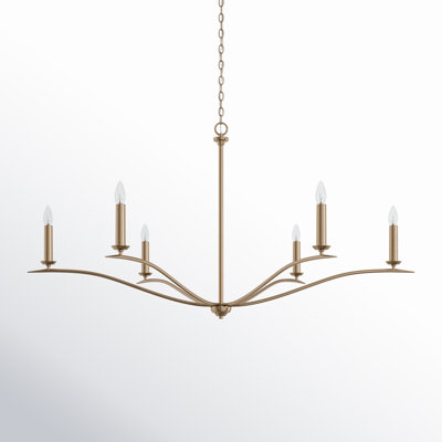 Ensley 6 - Light Dimmable Chandelier