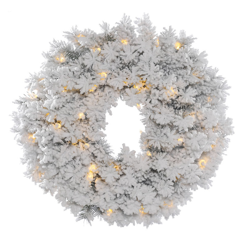 Pfeiffer Faux Lighted Pine 48'' Wreath