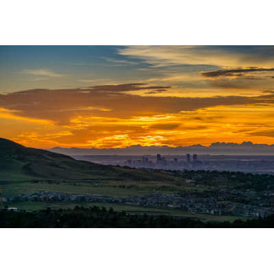 Sunrise in Denver, Colorado - Photographie sur toile tendue