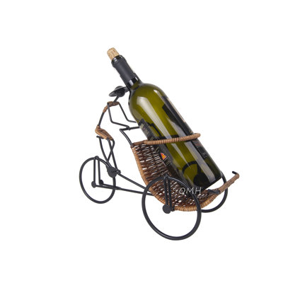 Asian Style Rickshaw Cyclist Wine Holder