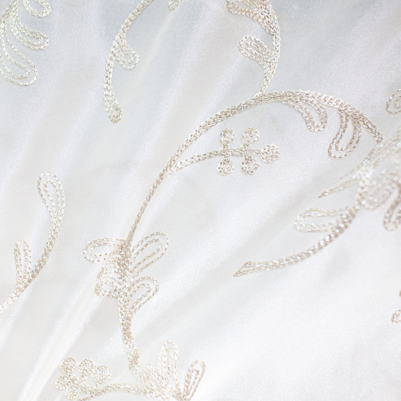 Embroidered Metallic Sheer | Park Fabric_PARK, Champagne