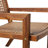 Coastal Solid Wood And Rattan Outdoor Accent Chair-1384768585