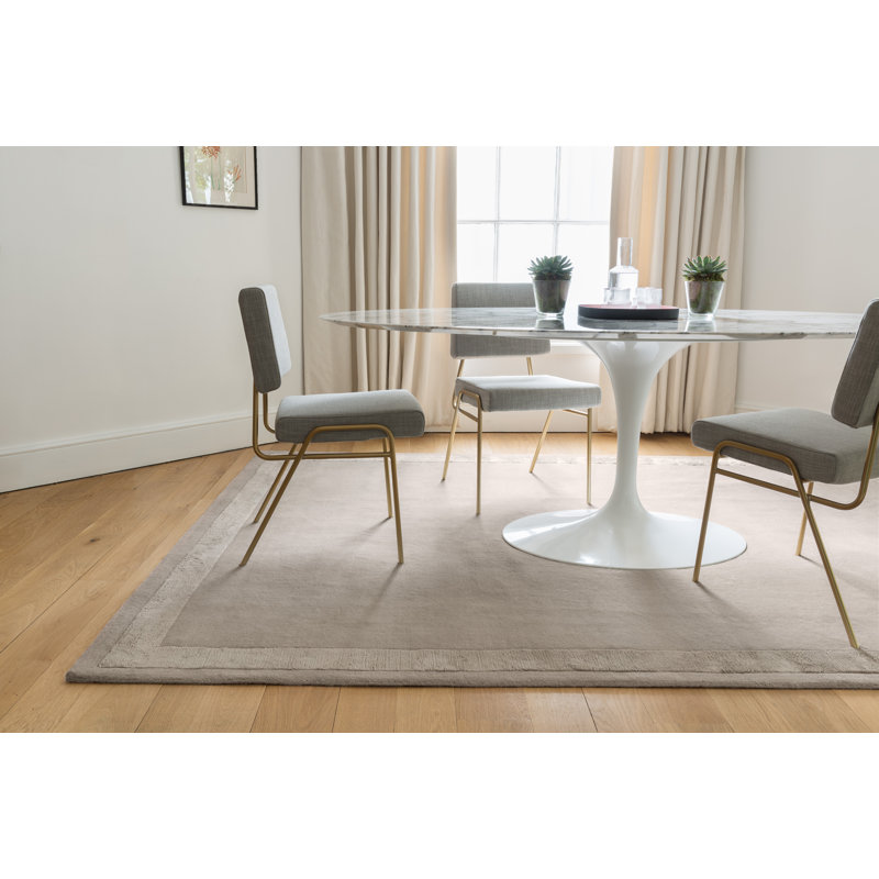 Farrow & Ball Silk Border Sam's Stone Area Rug, Rectangle 10' x 14'