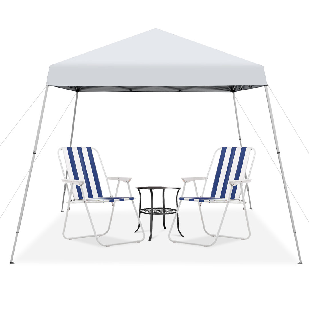 120'' W x 120'' D Pop-Up Canopy Costway Roof 
