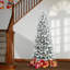 Green Pine Flocked/Frosted Christmas Tree-1215549093