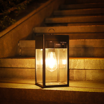 Solar Portable Lantern with Edison Bulb
