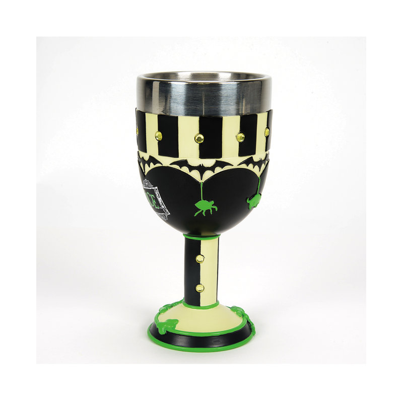 Beetlejuice Title Logo Decorative Chalice Goblet, 7.09 Inch, Multicolor