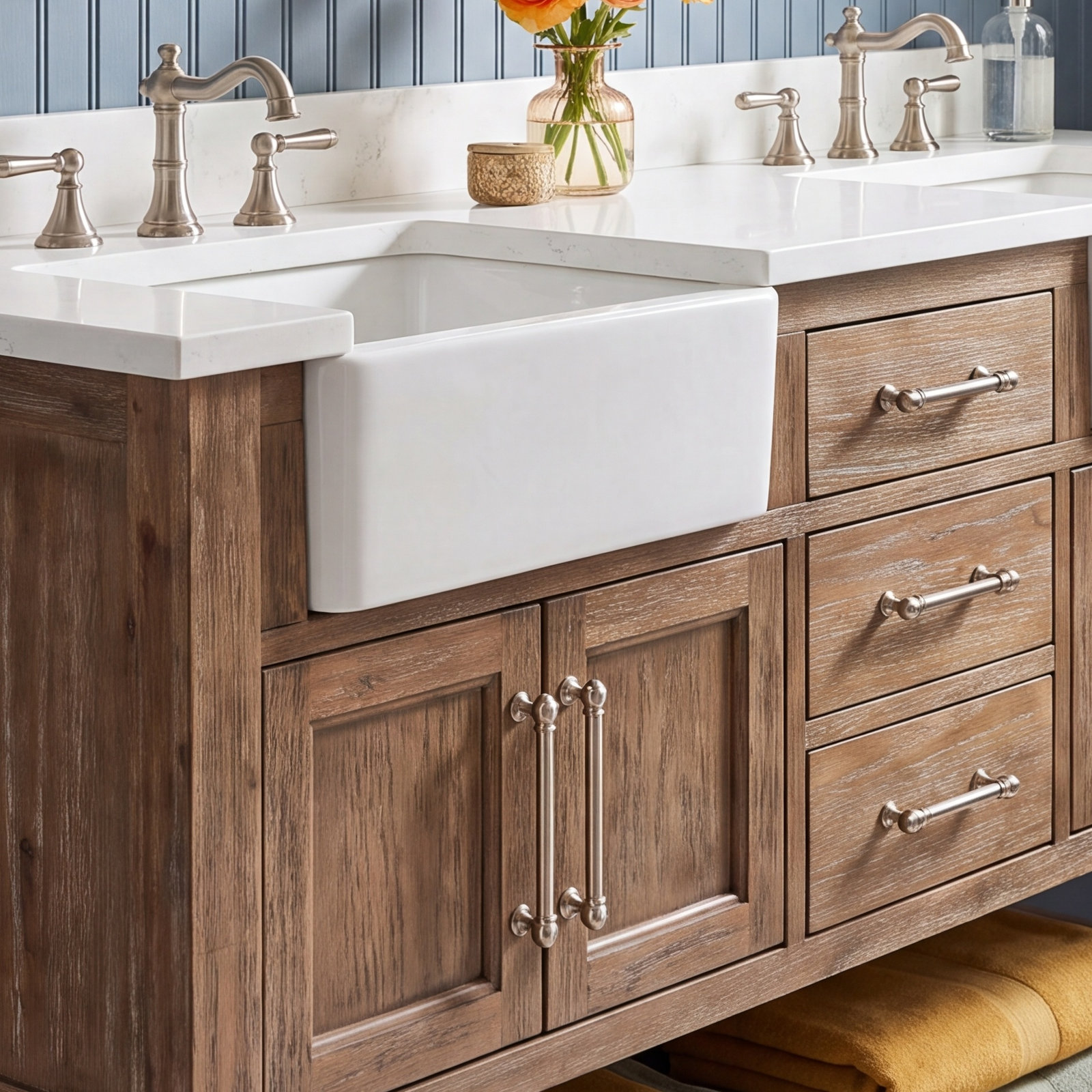 Kara 8" Bar Cabinet Pull, Tuscan Bronze