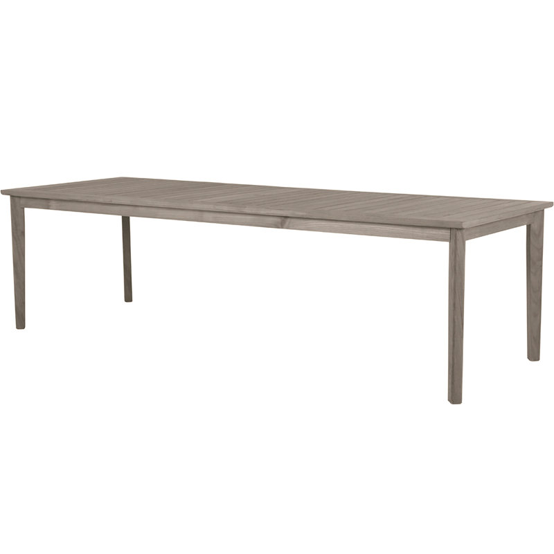 Woodlawn Teak Dining Table, 40" W x 110" L x 31" H, Oyster Teak