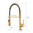 Led Kitchen Faucet With Pull-Down , Gold Single Single-Lever, 360 Rotation, Stream And Spray Modes For Modern, Contemporary Kitchens, Sinks, Faucets, Appliances, Accessories Decoration Pull Down