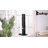 1500 W Electric Tower Ceramic Space Heater With 3D Realistic Flame