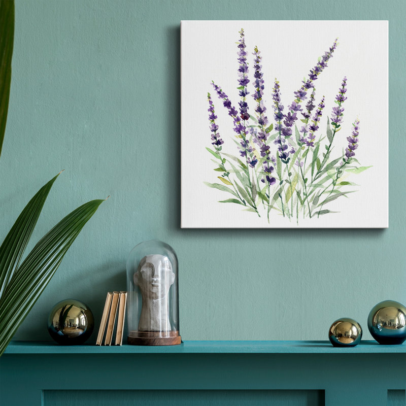 Lavande botanique I - reproduction d'art, H 16 po x l 16 po x P 1 po