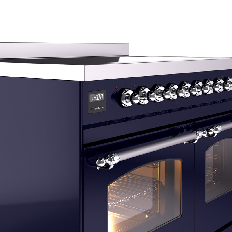 Cuisinière à induction 40 pouces avec 6 éléments à induction ILVE Nostalgie II Series (porte en verre)