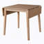 Table de salle à manger extensible de 29 à 45 po pour 4 personnes, table de cuisine pliante avec pieds en bois d'hévéa-908056585