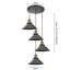 Olamon 4 - Light Black Cluster Pendant