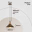 Jamil 1 - Light Brushed Copper Single Pendant-1329237316