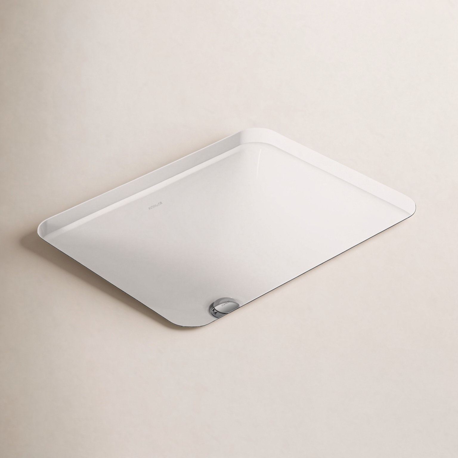 Caxton Undermount Bathroom Sink, White