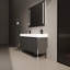 Meuble-lavabo autoportant 60 po avec double lavabo en résine, armoire de rangement avec portes à fermeture douce (ensemble KD)