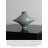 Abstract Grid Pattern Hand Painted Ceramic Accent Vase