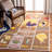 Demitro Hand Hooked Wool Pile Patchwork Rug-76746524